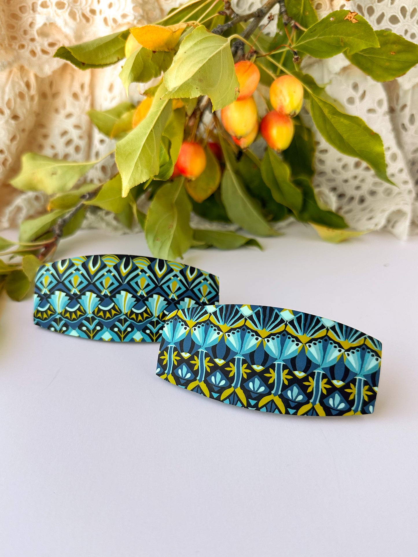 Polymer Clay Barrette | The Vesta Quilt Collection