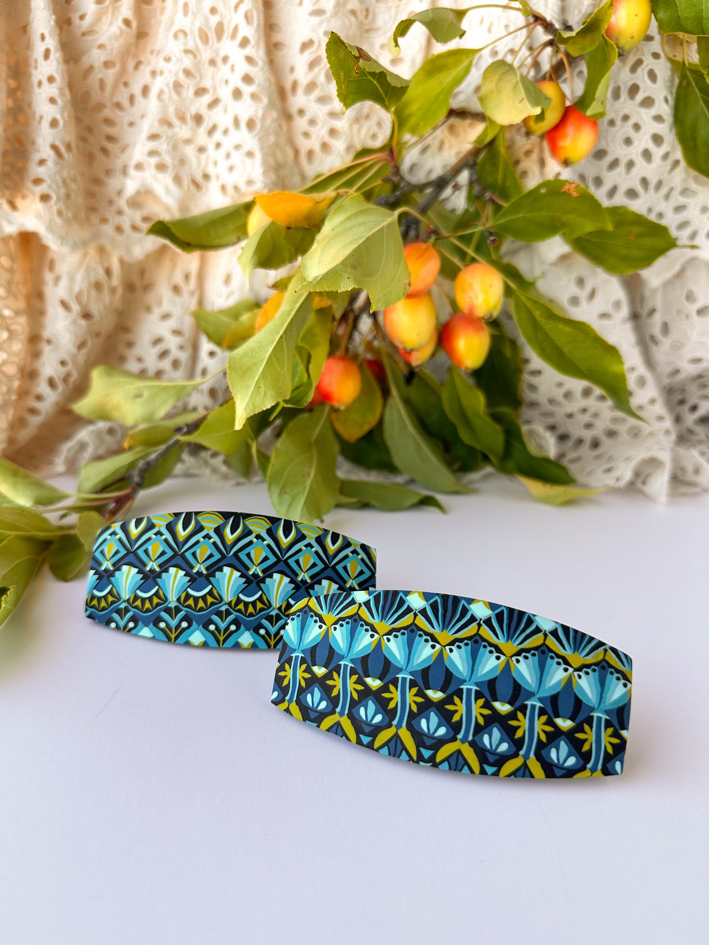 Polymer Clay Barrette | The Vesta Quilt Collection