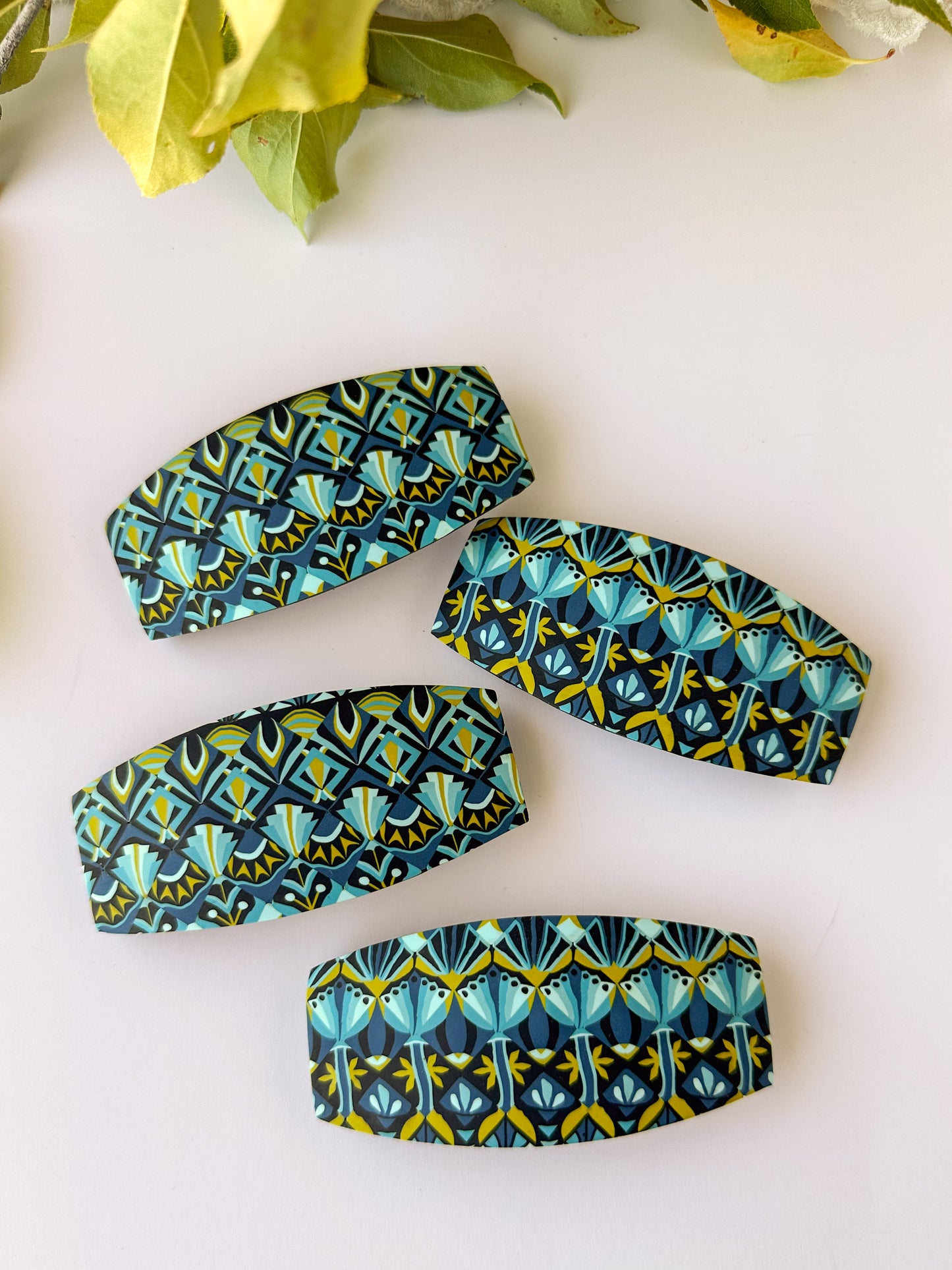 Polymer Clay Barrette | The Vesta Quilt Collection